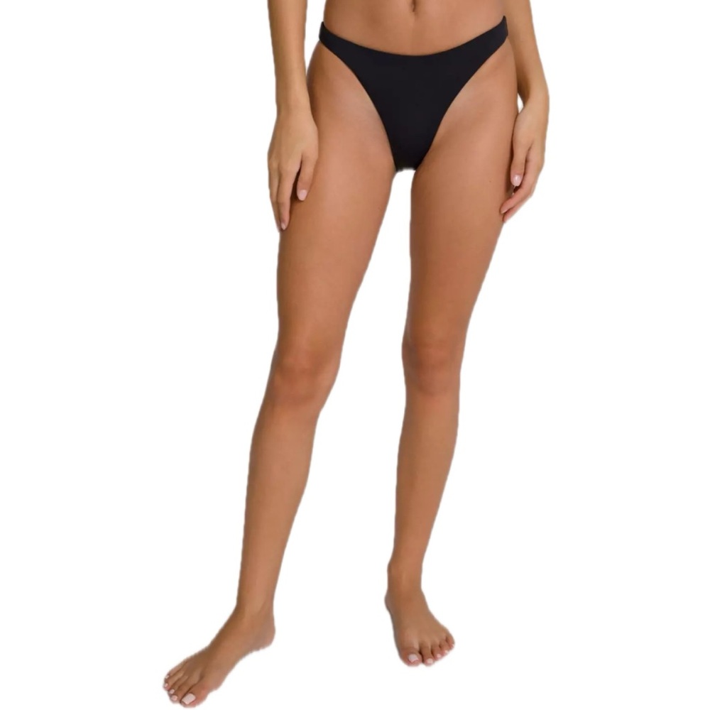 Good American Black Basic Bikini Bottom size 6